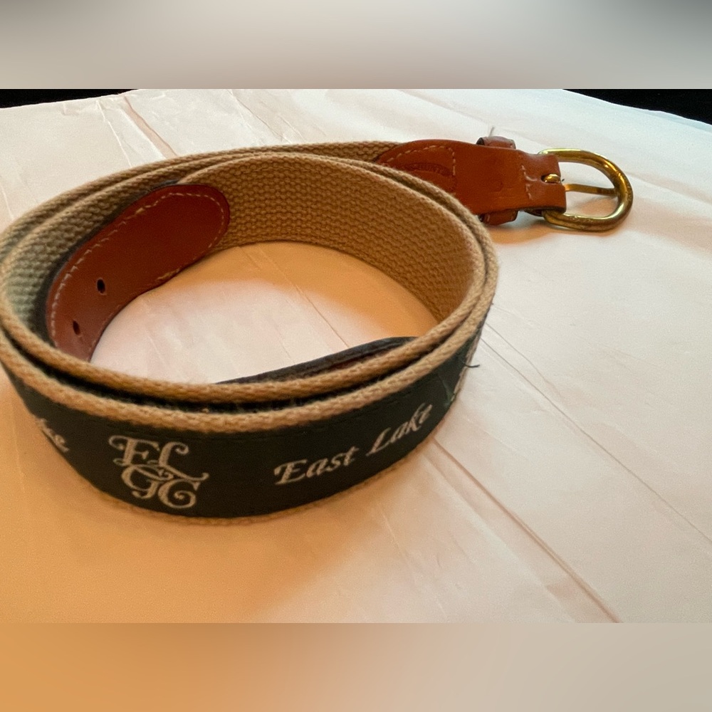 Barrons-Hunter Men's Tan and Green Belt